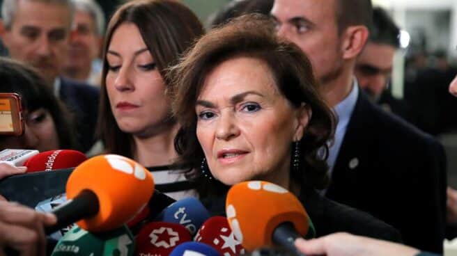 La vicepresidenta primera del Gobierno, Carmen Calvo.