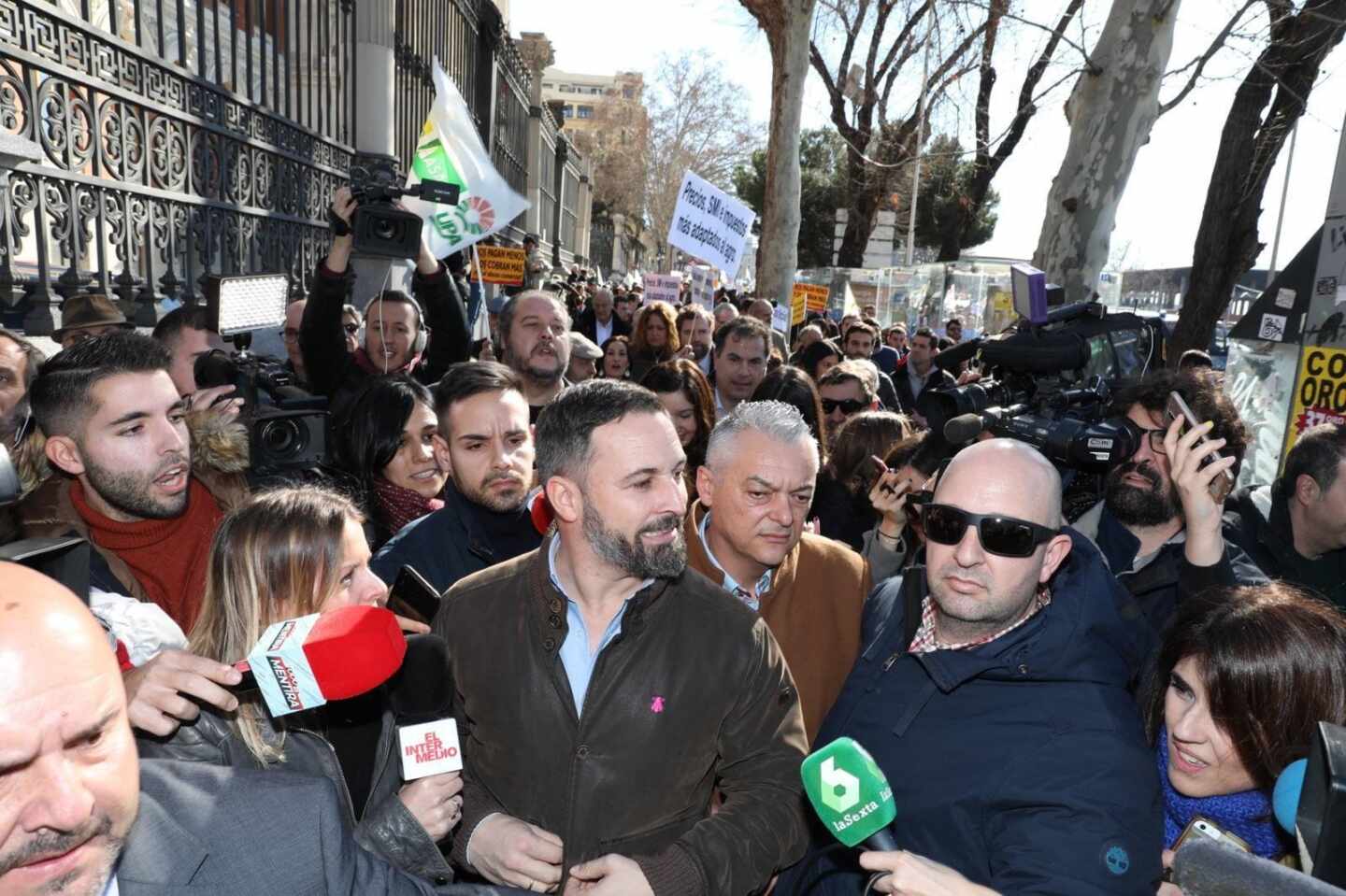 Abascal culpa a "algunos medios" de que haya sido expulsado por los agricultores