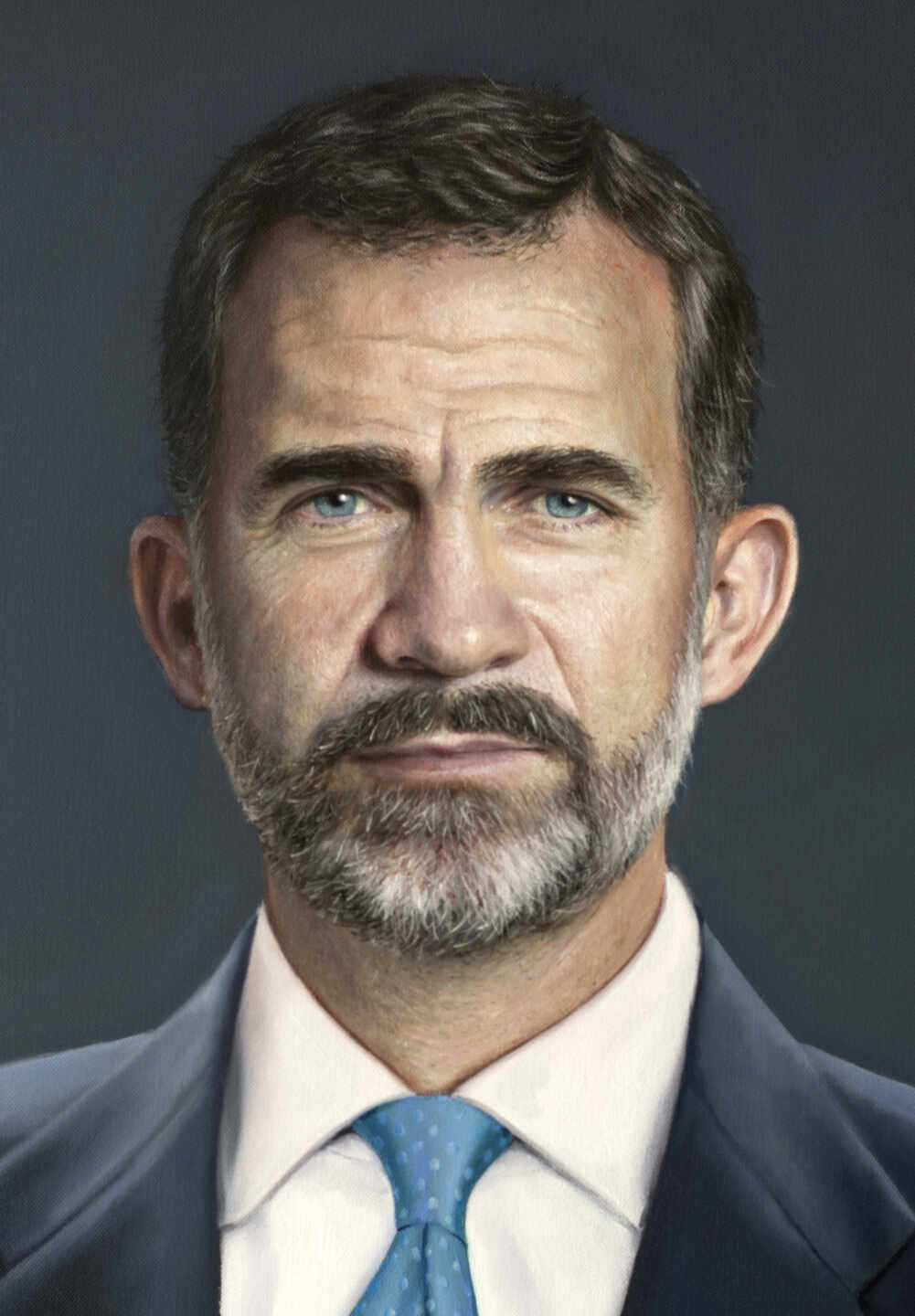 Retrato hiperrealista del rey Felipe VI