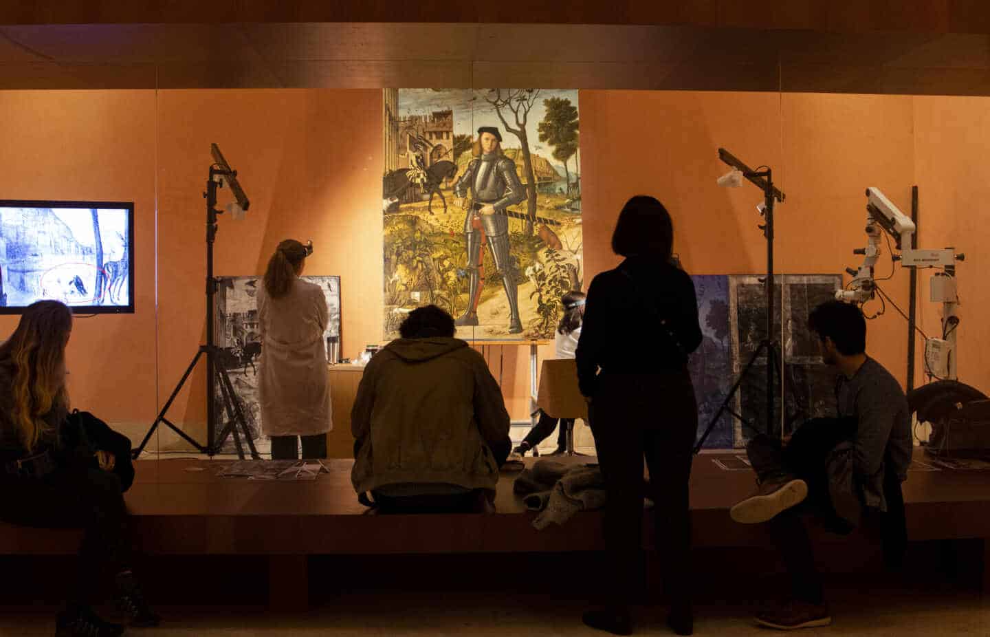 La restauración del cuadro de Carpaccio se está realizando en la sala 11 del Thyssen