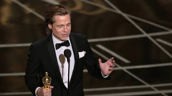 Brad Pitt gana su primer Oscar por 'Érase una vez en... Hollywood'