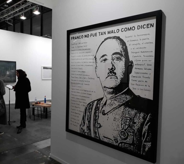 "Franco no era tan malo como dicen", una obra que busca provocar en ARCO