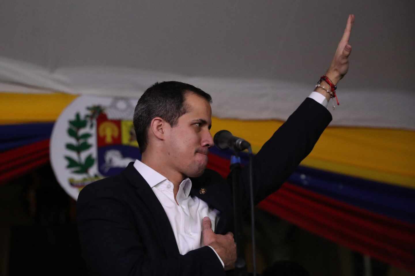 Juan Guaidó, en Caracas.