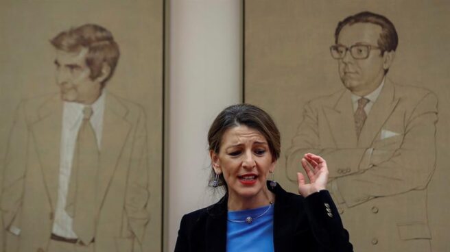 La ministra de Trabajo y Economía Social, Yolanda Díaz,