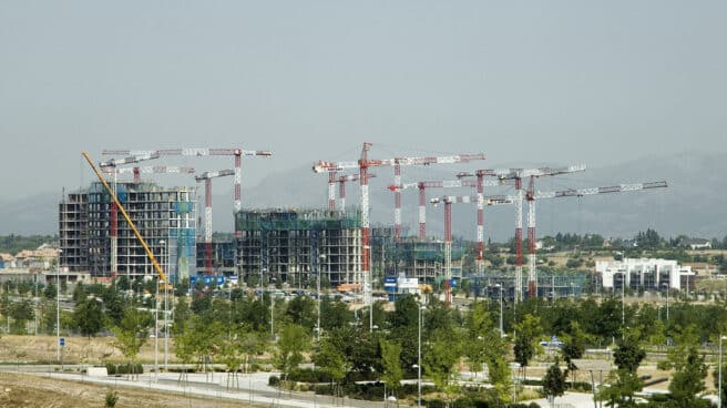 Pisos en construcción en Madrid.