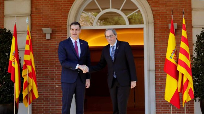 Pedro Sánchez y Quim Torra, en Moncloa.