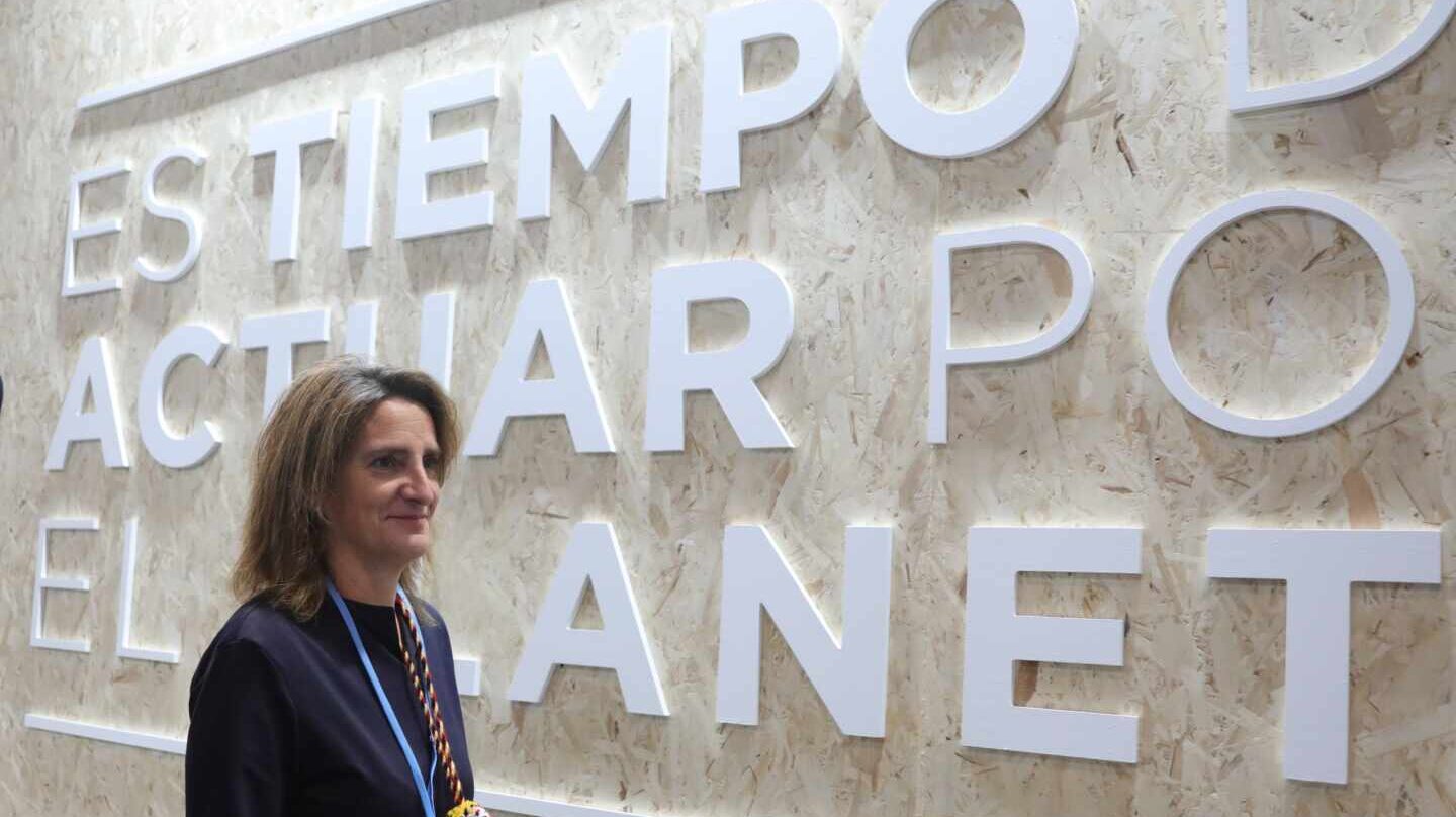 La ministra para la Transición Ecológica, Teresa Ribera, en la reciente cumbre del clima de Madrid.