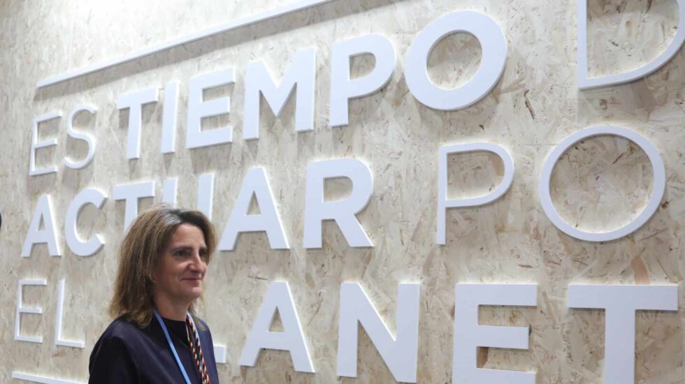 La ministra para la Transición Ecológica, Teresa Ribera, en la reciente cumbre del clima de Madrid.