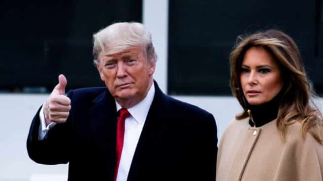 Donald Trump con su esposa Melania