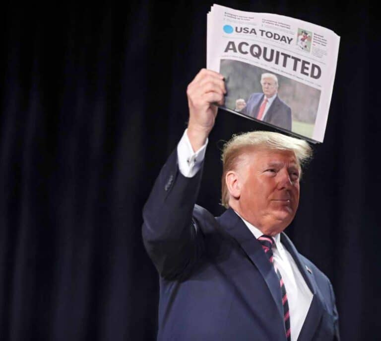 Trump, sobre su absolución: "Ha sido una farsa de gente mala, corrupta y mentirosa"