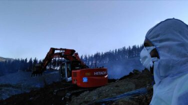 Euskadi activa un plan de emergencia para los residuos de Zaldibar al cumplirse un mes de siniestro