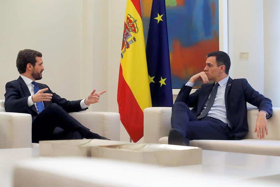 Sánchez y Casado no llegan a ningún acuerdo tras 45 minutos de conversación sobre el CGPJ