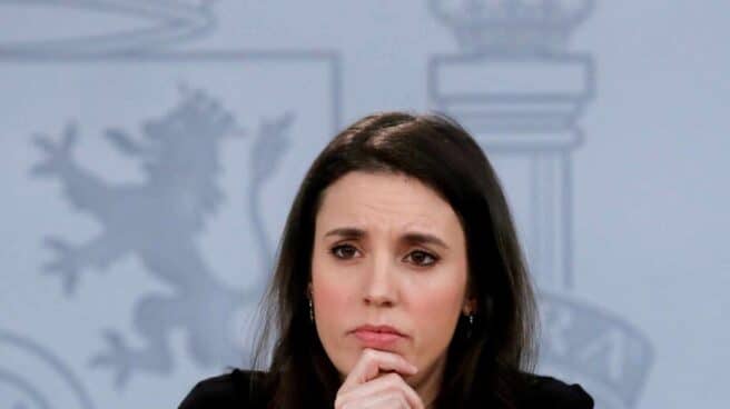 La ministra de Igualdad, Irene Montero, durante la rueda de prensa posterior a la reunión del Consejo de Ministros.