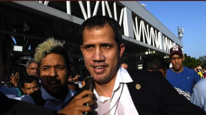 Guaidó-regreso-Caracas-agredido Guaidó en Caracas