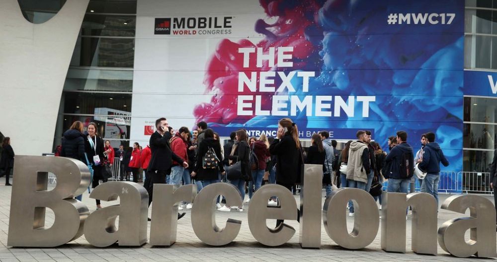 Recinto en Barcelona del Mobile World Conress en 2017.