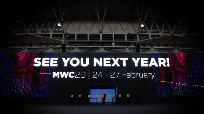mwc ep Fachada de la entrada del MWC de Barcelona.