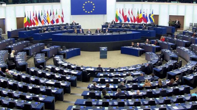 Sala de plenos del Parlamento Europeo. Sala de plenos del Parlamento Europeo.