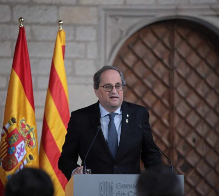 Torra desprecia el documento de Sánchez y solo hablará de autodeterminación