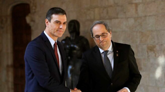 Pedro Sánchez y Quim Torra,