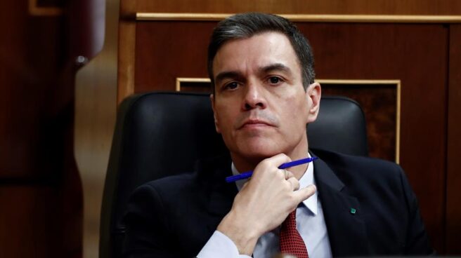 El presidente del Gobierno, Pedro Sánchez, en el Congreso de los Diputados.