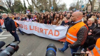 Insultos y victoria: Los 300 metros de Ciudadanos en la manifestación del 8M