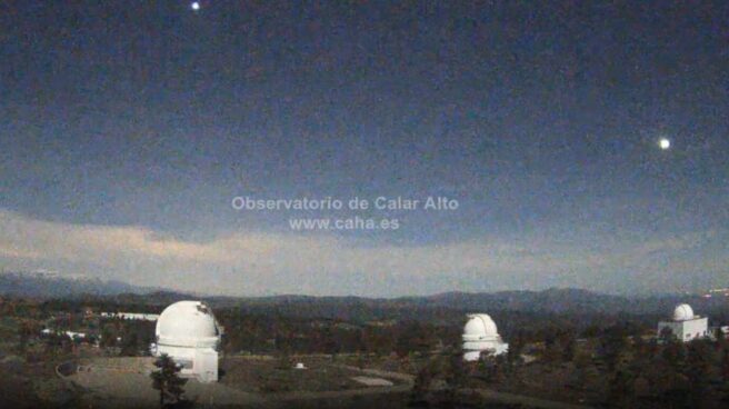 Bola de fuego detectada por la estación de detección de bólidos de Calar Alto