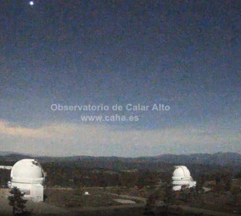 Detectada una bola de fuego visible desde puntos de Almería, Granada y Sevilla