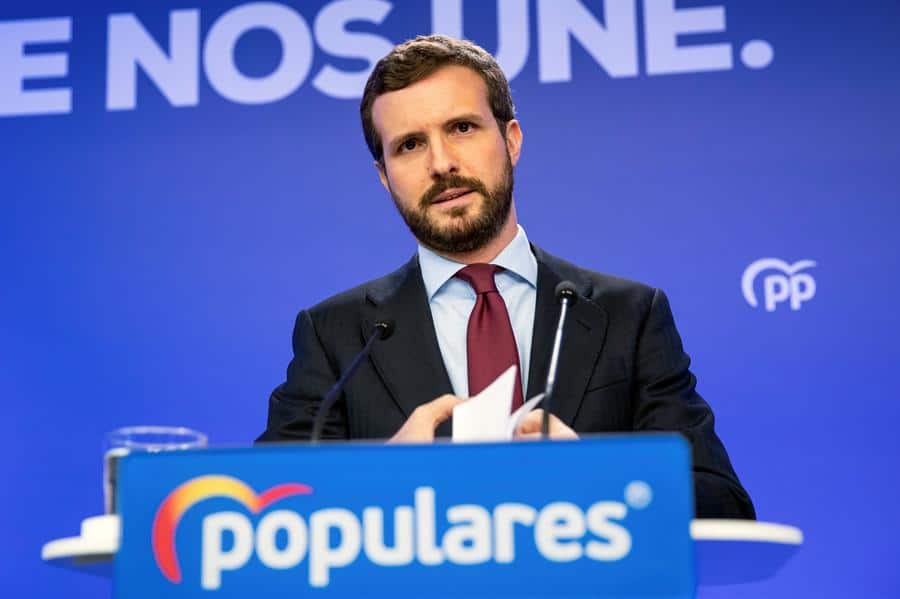 Casado tiende la mano a Sánchez pero critica la "división" del Gobierno: "No ha estado a la altura"