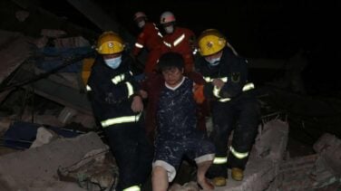 Se derrumba en China un hotel dedicado a la atención de enfermos de coronavirus
