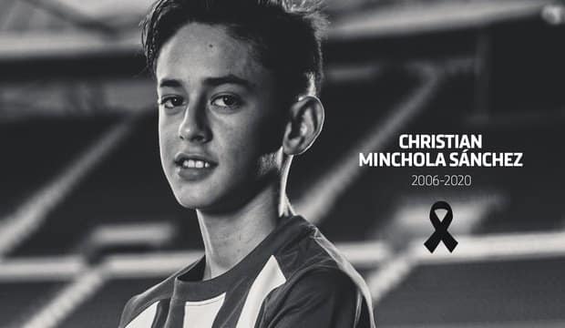Fallece el canterano del Atlético de Madrid Christian Minchola a los 14 años