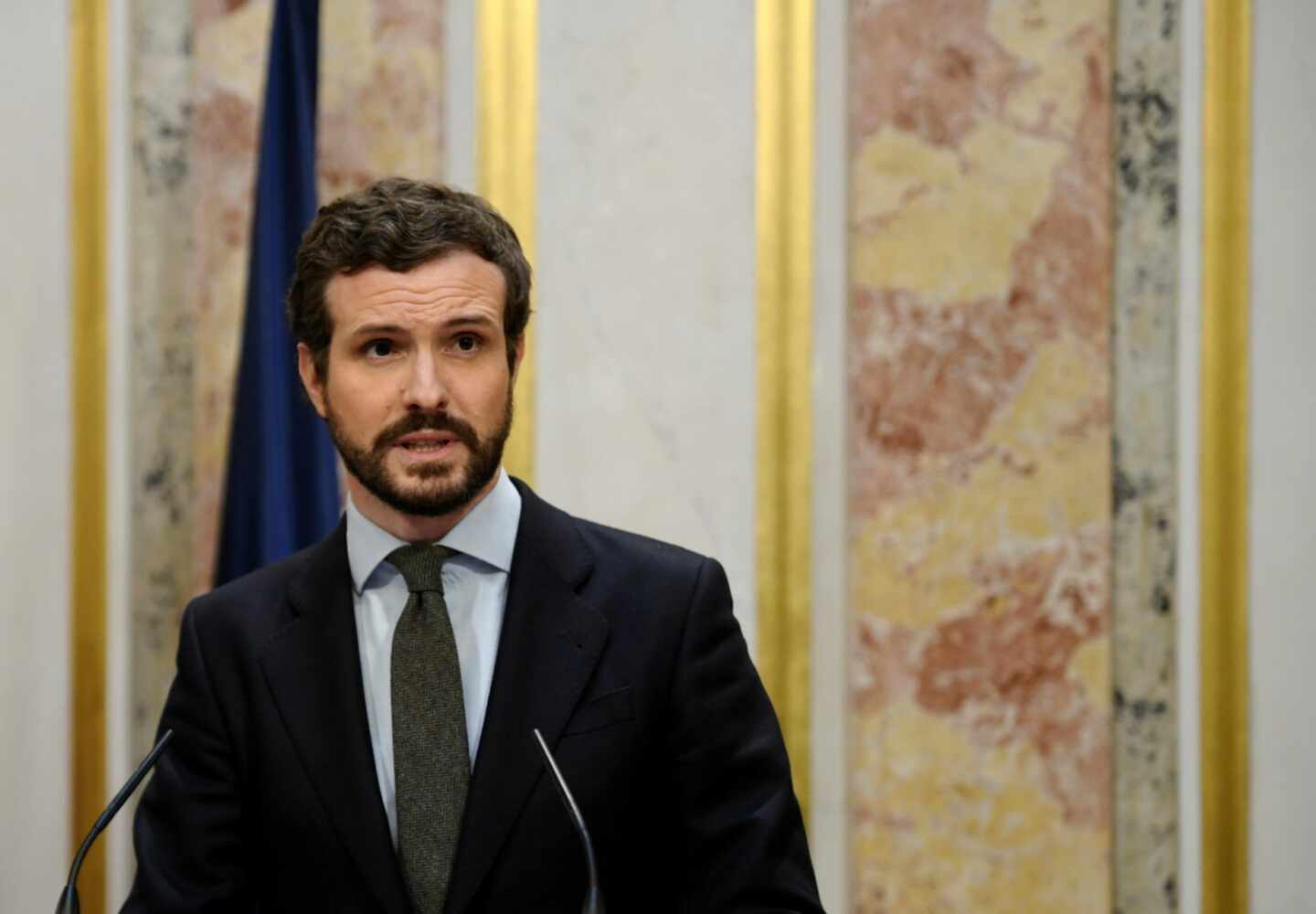 Casado denuncia que el vicepresidente Iglesias se dedique a amenazar a los medios