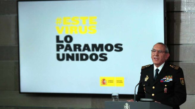 El comisario principal José Ángel González, DAO de la Policía Nacional, en una comparecencia del comité técnico de gestión de la crisis.