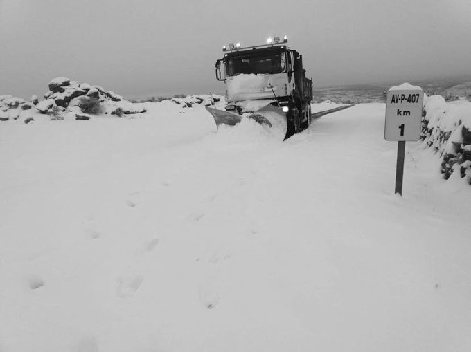 Ávila activa la alerta naranja por un episodio de nieve que va a durar más de 24 horas