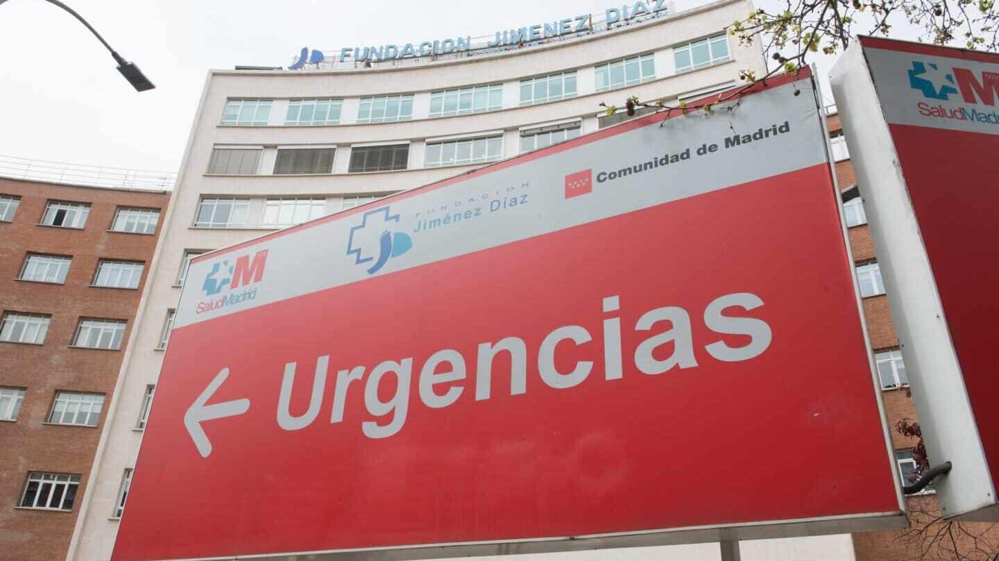 Fachada del centro hospitalario Fundación Jiménez Díaz, en Madrid.