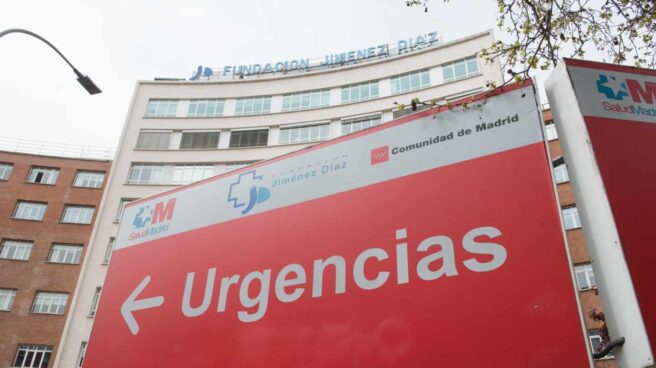 Fachada del centro hospitalario Fundación Jiménez Díaz, en Madrid.