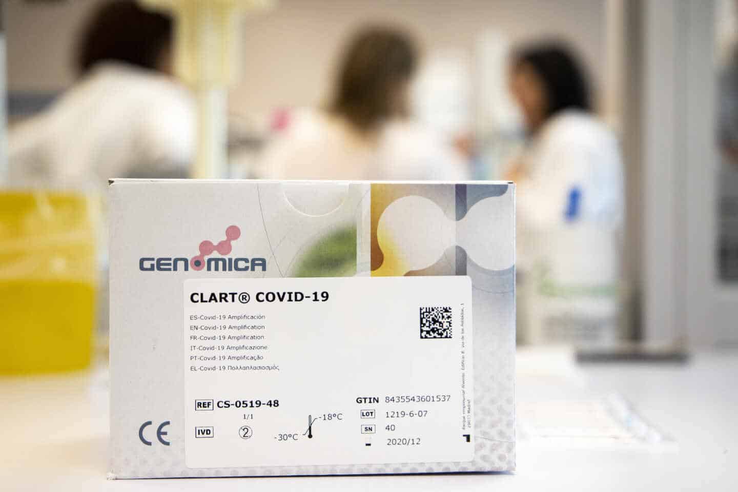 El kit de la prueba del coronavirus ha sido desarrollado en el laboratorio de Genomica en Madrid