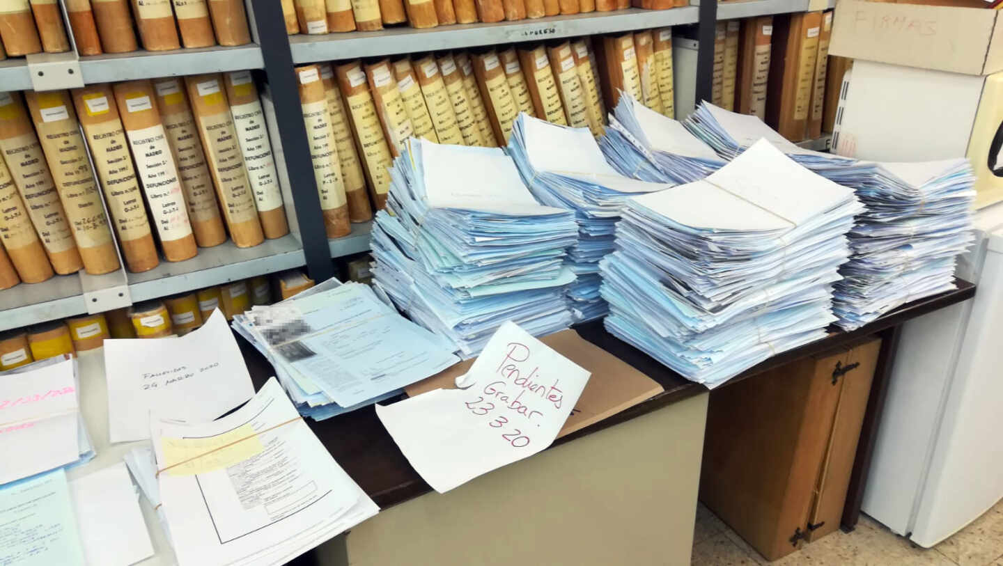 Las inscripciones de defunción llevan un retraso de 6000 expedientes en el Registro