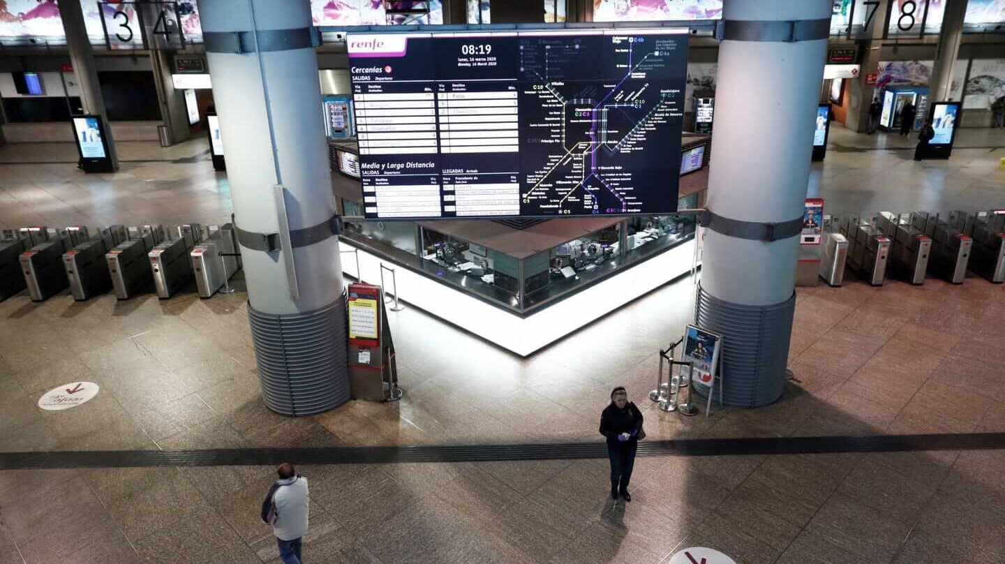 Estación ferroviaria de Atocha, en Madrid.