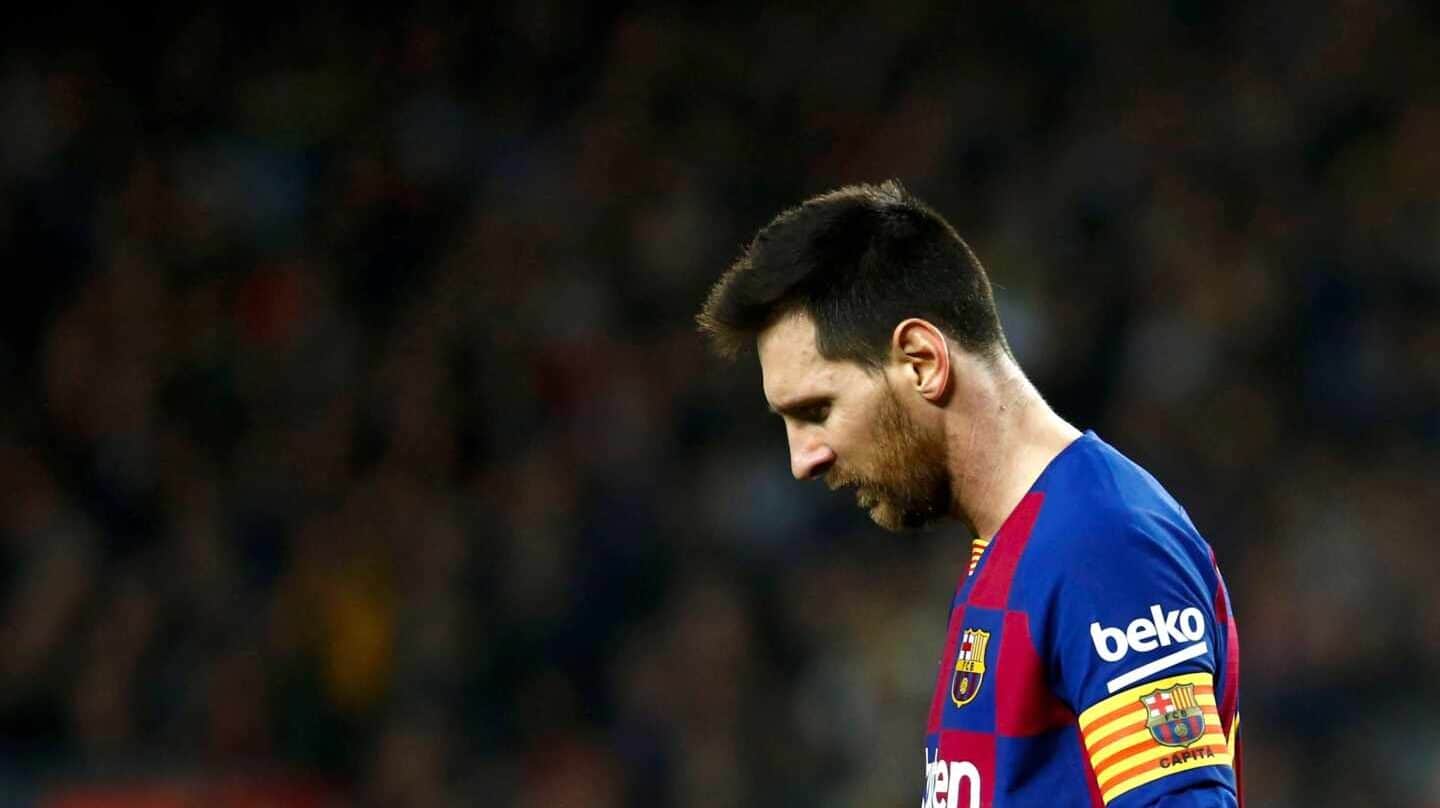 Lionel Messi, durante el último clásico disputado en el Camp Nou