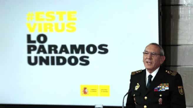 El director operativo adjunto de la Policía Nacional, José Ángel González, durante la rueda de prensa de este jueves en Madrid.