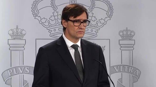 El ministro de Sanidad, Salvador Illa, en una comparecencia informativa para informar sobre la gestión de la crisis del coronavirus.