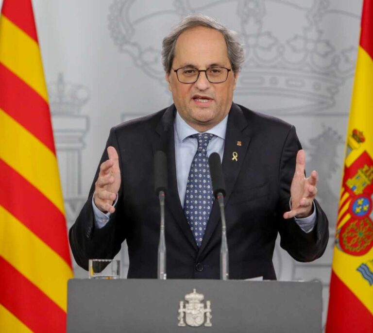 Torra reclama a Sánchez 13.000 millones, 4.000 de ellos por gastos del coronavirus