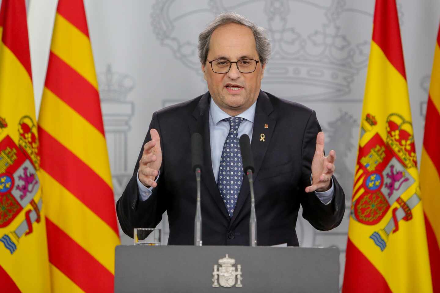 Torra reclama a Sánchez 13.000 millones, 4.000 de ellos por gastos del coronavirus