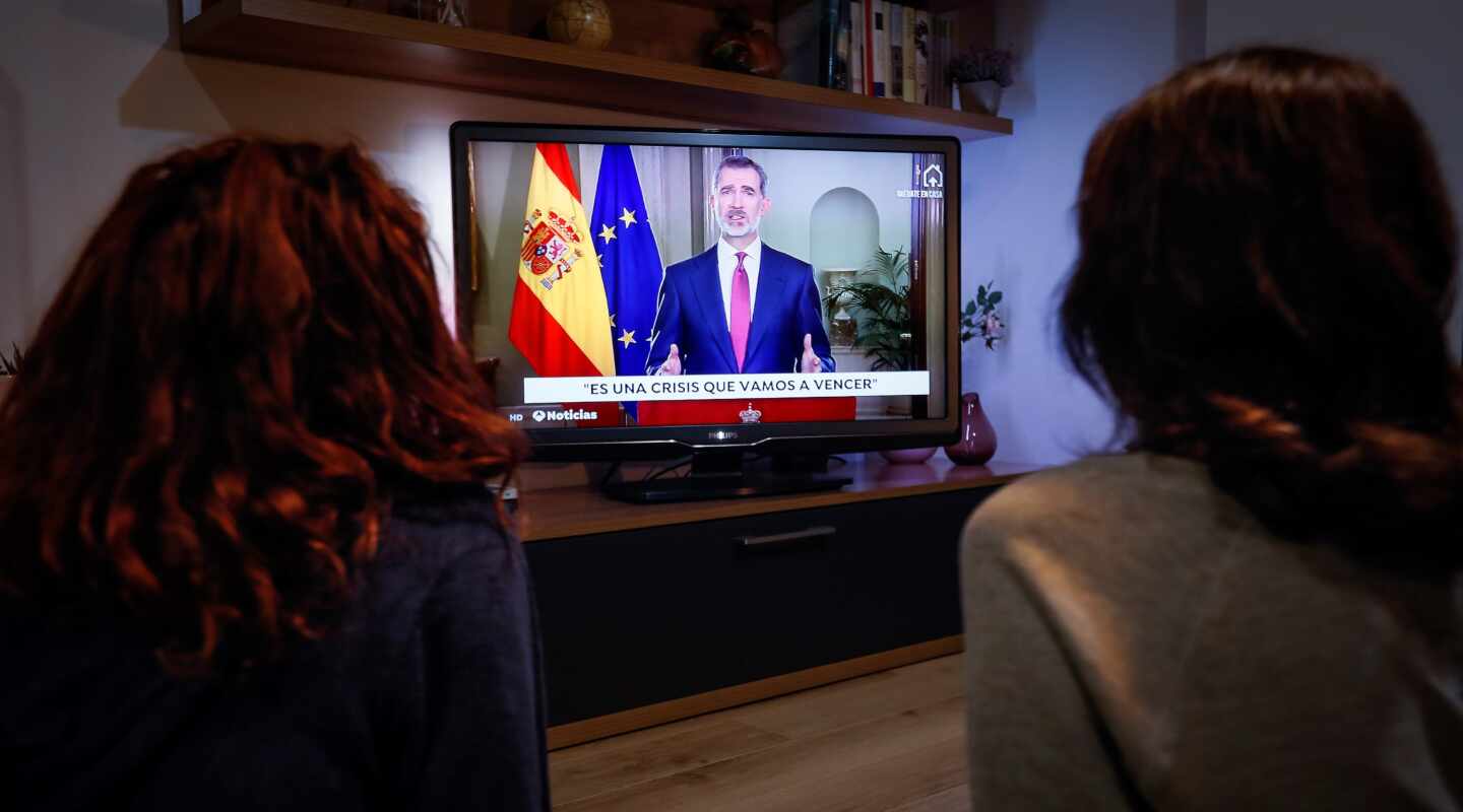 El mensaje de Felipe VI fue el más visto de la historia en televisión pese a la cacerolada