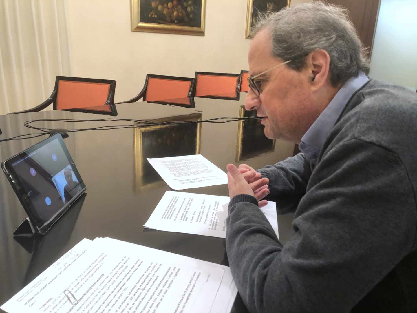 Torra pide por carta a Sánchez los "informes sanitarios" que avalan desconfinar