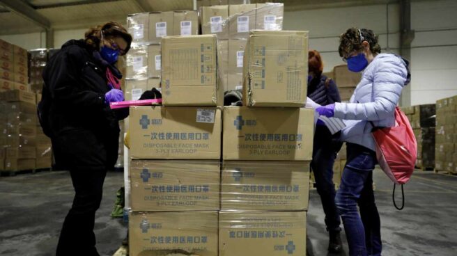 Protection material arrives to Spain from China