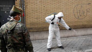 Sanidad recomienda desinfectar las calles con mochilas pulverizadoras