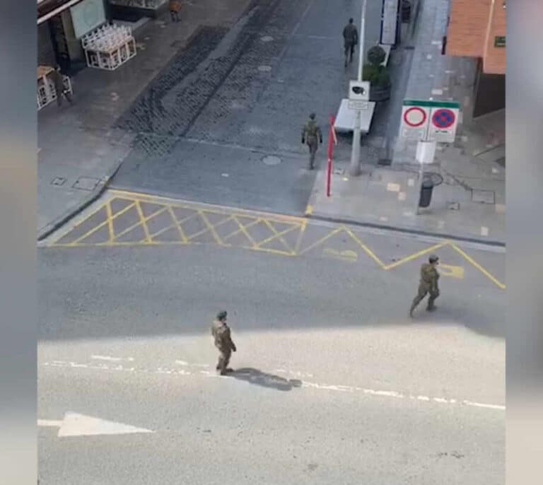 Vídeo: el Ejército se despliega en Tudela (Navarra) para vigilar el Estado de Alarma