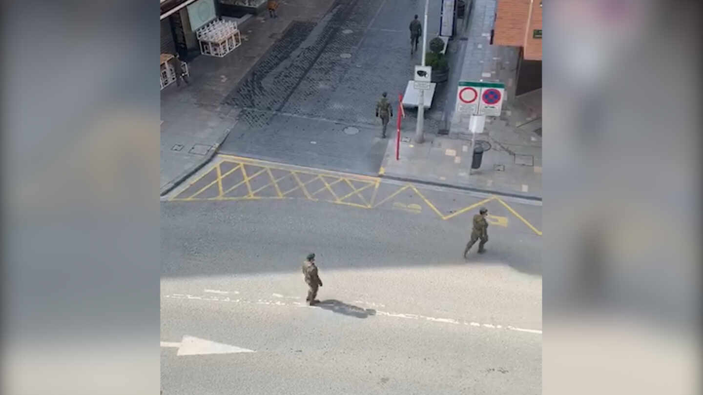 Vídeo: el Ejército se despliega en Tudela (Navarra) para vigilar el Estado de Alarma