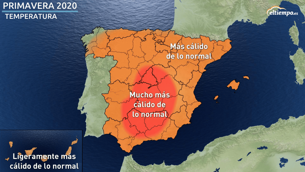 Esta primavera podría ser más cálida de lo normal en toda España